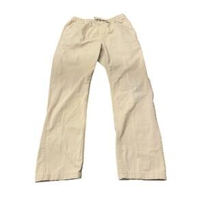 Vans Range Elastic Khaki‎ Drawstring Pants Small Relaxed Fit Skater Casual Basic